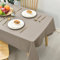 Hiasan Glatt Tischdecke Fleckenabweisend Tischtuch mit Lotuseffekt Leicht Wasserabweisend Tischwäsche, Taupe, 130x220cm