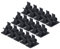 sourcing map 100Pcs Adhesive Cable Management Clip PE Cord Clamps 10-13mm Adjustable for USB Cords Mouse Cables Network Cable