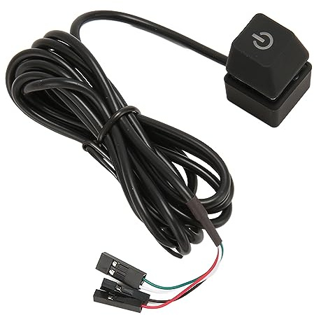 CCYLEZ Externer PC-Netzschalter, Kabelverlängerung EIN-/Ausschalten, HDD-Push-Netzteil, Steueradapterkabel für Computer-Host (5M)