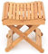 ROLTIN und Mini-Klappstuhl aus Holz, einfacher, freundlicher, Leichter, atmungsaktiver und leicht zu tragender Outdoor-Klappstuhl