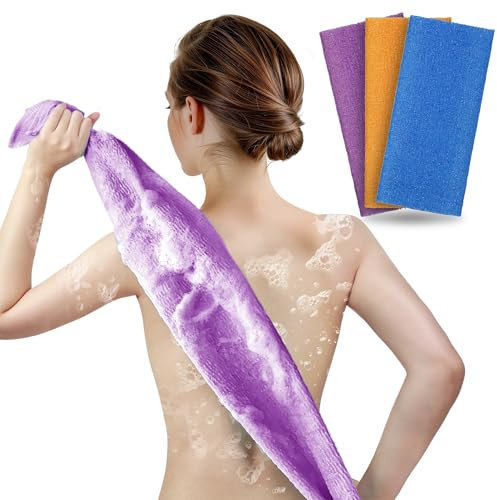 ARCH&M Lot de 3 débarbouillettes exfoliantes, style coréen et japonais