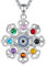 EUDORA Harmony Ball Evil Eye Kette für Frauen, S925 Sterling Silber Blau Böse Augen Ketten Damen Vintage Evil Eye Schmuck Böse Augen Anhänger, Böse Geister Abwehren Glücksbringer Geschenk, 20+2