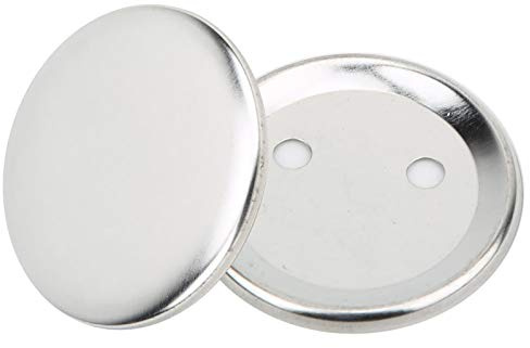 WGFOIP Bastelbedarf für Abzeichen, Robuste Blechteile und DIY-Zubehör, Ideal für personalisierte Buttons und Anstecker, 56mm 100 Sets