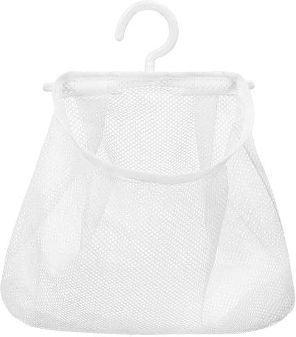 Bolsa De Malla Colgante Para Cocina Y Baño, Bolsa De Almacenamiento Transpirable Con Gancho Giratorio, Ideal Para Ropa, Pinzas Y Más