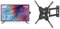 Cello ZF0223 32 inch HD Ready LED TV with built in DVD player with Freeview HD Built in Satellite & GRIFEMA GB1004 Swivel TV Wall Bracket, for 26-55 inch Screens, for Flat & Curved TV up to 30KG