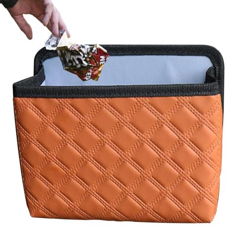 Porte-gobelet pour poubelle de voiture | Organisateurs et rangement de voiture polyvalents | Cuir PU, poubelle de siège avant, porte-poubelle de porte latérale, organisateur d'intérieur d'accessoires