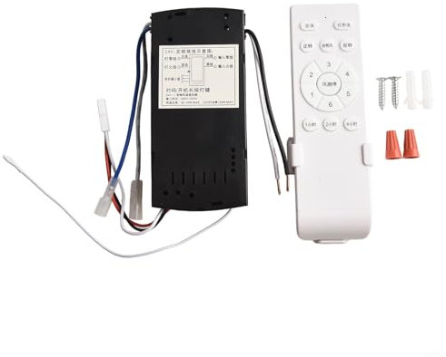 Feegow Wireless Ceiling Fan Lights Remote Control Kit, Timing & Light Fan Lamp Controller - 6 Speeds For Living Room