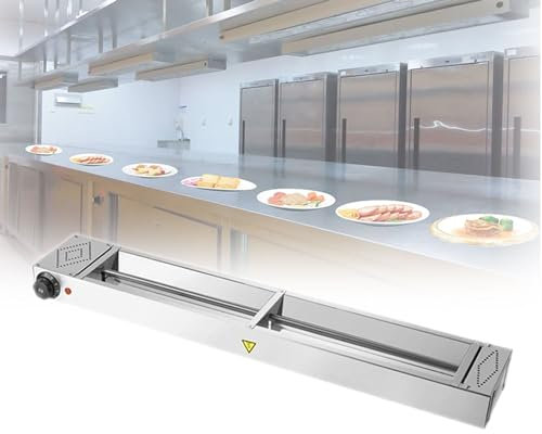 Lampada scaldavivande sospesa, luci da banco per buffet commerciali da 30-85℃, scaldavivande con tubo riscaldante in acciaio inossidabile, lampada scaldavivande per ristoranti per cibo e piatti