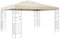 3 x 3 m wasserdichter Pavillon-Ersatzbezug, 300D-Polyester-Tuch, belüftete Oberseite, Sommerveranda-Rahmen, Terrasse, Beige