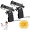 Metal Rubber Band Gun,2 PCS Elastic Band Gun,Rubber Band Launcher,Rubber Band Gun with Rubber Band,Rubber Band Toy Gun, Toy Pistol,Fake Gun for Teens Adults Outdoor Indoor Activities