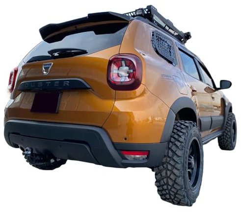 Oneway Set Wheel Arch Trims compatible with Dacia Duster II 2018-2024 with Park Assist - Matt black