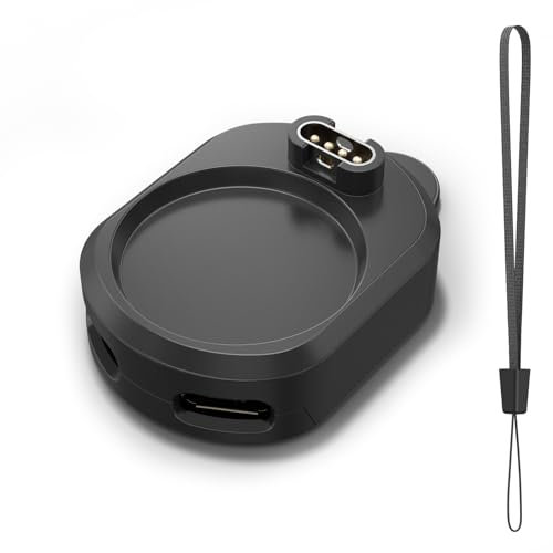 Wanme Adattatore Caricatore per Garmin Venu Sq/Sq 2 Music/Venu 2 /Venu 2S /Venu 3/Venu 3S, Cavo di Ricarica Portatile Dock, USB C & Micro USB Caricabatteria Convertitore per Garmin Watch