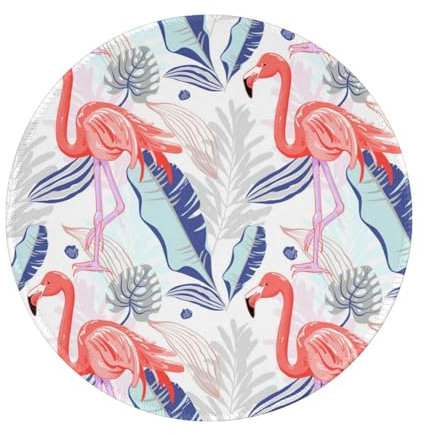ASKFNASDKMFN Dessin à la main avec flamant rose - Sous-main pour bureau - 20,3 cm - 4 pièces