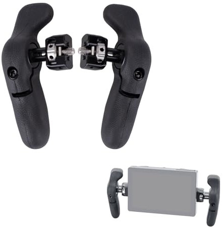 Nitze Seitenhandgriff für SmallHD Monitor, 360° Verstellbarer Seitenhandgriff aus Aluminium und Gummi mit Schultergurtschlitz, Ausgestattet mit 1/4 Feststellstiften und Schraubenlöchern- PA32F