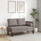 Homgoday Chaiselongue mit Kissen Taupe Stoff Lounge Sofa, Lounge, Wohnzimmersofa, Loungesofa, Relaxliege Couch für Wohnzimmer Schlafzimmer Büro