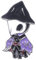 KREATIONS Porte-clés couteau rotatif vintage modèle arme voiture, violet/violet, S