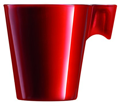Luminarc 9204412 Lot de 6 Tasses Flashy Expresso Verre Rouge 8 cl