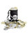 Amakando Piratenschatz Beutel Tasche mit Goldmünzen und Silbermünzen 14x10,5 cm Totenkopf Schatzbeutel Piraten Geldsack mit Münzen Partydeko Kindergeburtstag Mottoparty Deko Piratenparty Accessoires