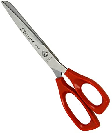 GIFAZ - Schneiderschere aus Edelstahl - Mehrzweckschere - Griff aus Nylon Farbe Rot - Professional - MM 150