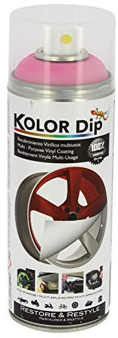 S SUMEX Kolor Dip Spain KD14001 Pintura en Spray con Vinilo Líquido Extraible, Rojo Fluor