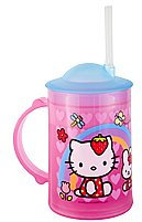 Zak Designs Hello Kitty Gefrierschrank Tasse, Keramik oder Porzellan, Rosa, 1 cups, Becher