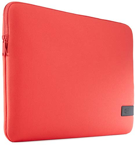 Case Logic Reflect Laptop Sleeve 14'' (Funda para portátiles con Pantalla de hasta 14, Acolchado Memory Foam, Interior de Felpa), Rojo