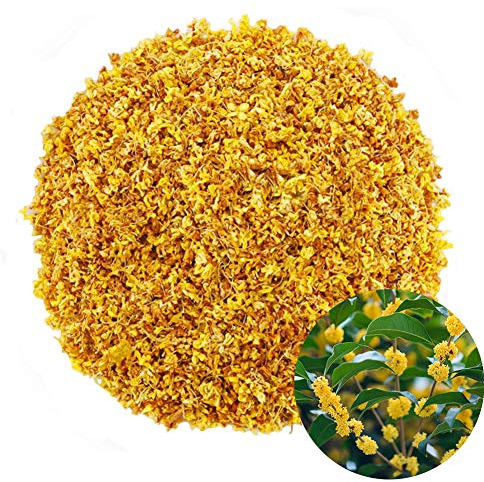 TooGet Duftender Osmanthus Fragrans Kraut Loser Blatttee 100% Natürlicher Getrockneter Osmanthusblumen - Kräutertee Erstklassig - 60g
