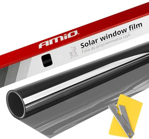 Auto Selbsthauptglas ungeschnittener Fenster Tönungsfolie 0.75x3m Hellschwarz 60%