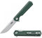 GANZO Firebird FH11S-GB Taschenmesser D2 Stahlklinge Ergonomischer G10 Anti-Rutsch-Griff mit Clip Camping Angeln Jagd Ausrüstung Outdoor Flipper EDC Klappmesser (Grün)