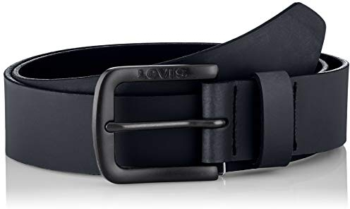 Levi's Herren Seine Metal Leather Belt, Regular Black, 115