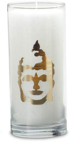 Palm Light Magische Kerze, weiss, Buddha, 30348-BUD