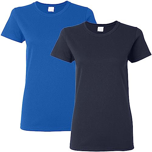 Gildan Women's Heavy Crewneck Cap Sleeve T-Shirt