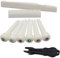 Alnicov Natural Bone Guitar Accessory Set (Bone Nut & Saddle, 6 Bridge Pins, Pins Puller) for 6-String Acoustic Guitar