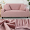 Copridivano 2 Posti Rosa Copri Divano Protector Universale, Coprisedia Elastico, Copertine Copridivani Antiscivolo, Fodera per Divano con Corda Fissa（145-185cm）