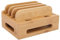 Support de téléphone, Organisateur en Bambou Support Multi-appareils Support de Station de Charge de téléphone Couleur Bois pour téléphone Portable Tablette pour Bureau à Domicile pour