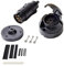 Feuunly Conector Remolque 7 Pines, Enchufe Y Zócalo Remolque 12V 7 Pines Impermeable Junta De Goma, con Tubo Termorretráctil Y Deducción De Alambre De Cobre, Adaptador Enchufe Remolque(Botas Caucho)