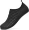Sixspace Badeschuhe Wasserschuhe Herren Schwimmschuhe Strandschuhe Aquaschuhe Surfschuhe Barfußschuhe Tauchschuhe Wassersportschuhe（Schwarz,43 EU