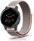 Niboow 18mm Armband für Huawei Watch GT 4 41mm/Garmin Venu 3S/Venu 2S, Nylon Solo Loop Klettverschluss Ersatzband Armbänder für Garmin Vivoactive 4S 40mm/Vivomove 3S 39mm/Forerunner 255S Music-Rosa