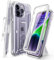 SUPCASE Outdoor Case for iPhone 14 Pro Max (6.7 Inch) Mobile Phone Case 360 Degree Case Bumper Protective Cover [Unicorn Beetle Pro] with Screen Protector 2022 Edition (Clear)