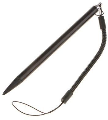 zalati Stylus Pen Touch Screen Pen Resistive ABS mit Federseil für Handy/Spielekonsole POS, PDA, Industrie-PC, Auto-Navigator, Schwarz