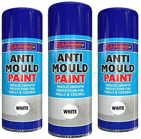 night zone x3 400ML White Anti Mould Spray Paint Quick Dry Mould Growth Protection