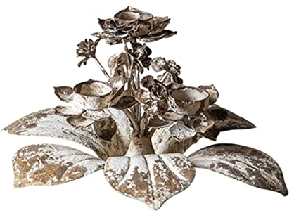 Tigrun Candelabra Candle Holder Candlestick Vintage Candle Holders For Pillar Candles Metal Iron Pillar Candlestick Flower Candle Stands Decorative For Weddings Centrepiece (blue : A)