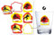 Ninja Aufkleber mit Namensfeld 6 Stück Gläsersticker // Ninja Sticker für Gläser // Bechersticker Ninja