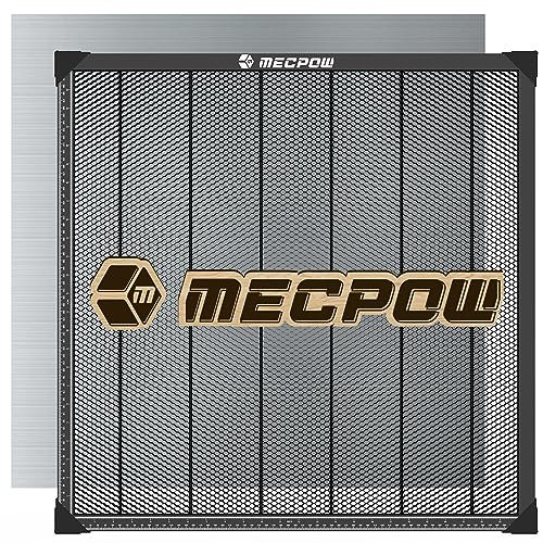 Mecpow Tavolo a Nido d'Ape 650 x 650 x 22mm, Compatibile con Tutti i Incisore Laser, Piattaforma di Lavoro a Nido D'ape per Incisioni Precise, Rapida Dissipazione del Calore e Protezione del Tavolo