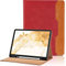 Coque pour Samsung Galaxy Tab S8 Plus 2022 / Tab S7 FE 2021 / Tab S7 Plus 2020 12.4”PU Cuir Cover Tablette Housse de Protection Auto Réveil/Sommeil, Multi-Angle Étui avec Poche - Rouge