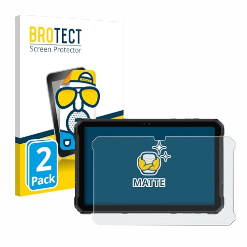 BROTECT Schutzfolie für Ulefone Armor Pad 2 | 2 Stück Entspiegelnder Displayschutz Made in Germany Matte Displayschutz-Folie Anti-Reflex Anti-Fingerprint Einfache Montage