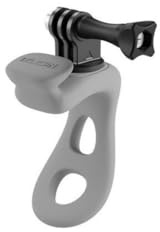 TELESIN Multifunktionale, starke, flexible Silikon-Fahrradlenker-Ringhalterung für GoPro Hero, Insta360 X4, X3 Ace, DJI und andere Action-Kameras (grau)