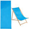 GORGECRAFT Baumwoll-Strand-Sessel-Ersatz Segeltuch 1130 x 432mm Blauer Oxford-Stoff Lounge-Stuhl-Stoff Liege-Sessel-Ersatz Für Garten Innenhof Strand-Entspannung