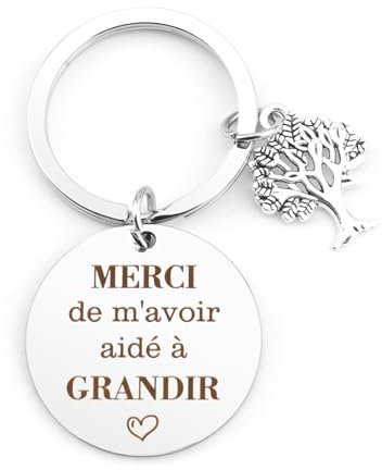 Cadeau Maîtresse D'école - Porte-Clef Merci Professeur - Idée Pour Fin D'année Ou Noël
