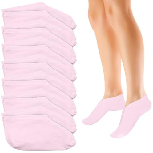 Scettar 7 Paar Feuchtigkeitsspendende Socken, Anti-Rutsch Fuß Spa Gel Socken Fußpflege Baumwollsocken für Frauen Männer Fußpflege für Hornhaut Entfernen, Trockene Rissige Füße
